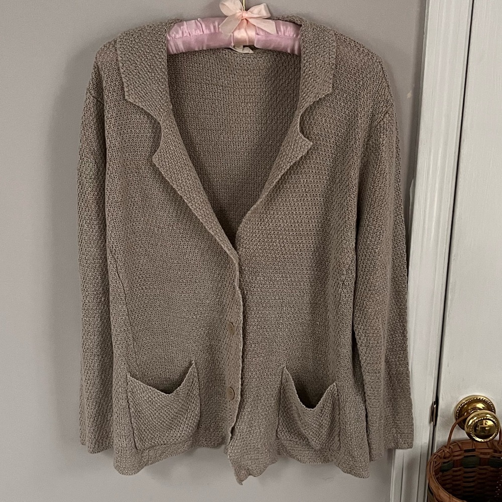 Eileen Fisher Women’s Button Sweater XL